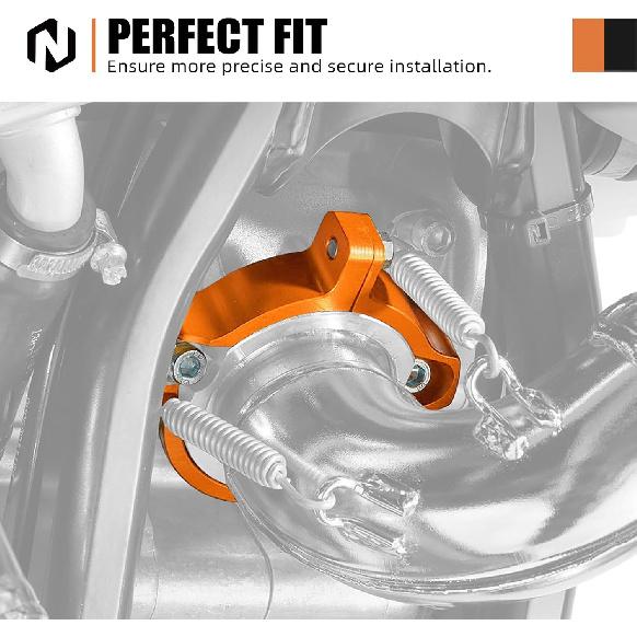 NICECNC Orange Flange Guard | Compatible with KTM 250/300 EXC/XC/SX/XCW/XC-W Six Days/XC-W TPI 2017-2022 250/300 XC-W/EXC TPI 2023