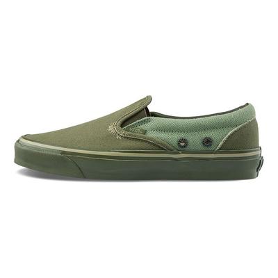 Кроссовки унисекс Nigel Cabourn x OG Classic Slip-On LX USMC Army Mix, зеленые VN0A45JK9TA