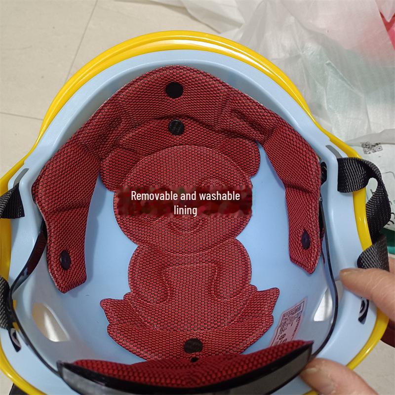 Регулируемый детский электрический мотоциклетный шлем для мальчиков и девочек - Защита от солнца