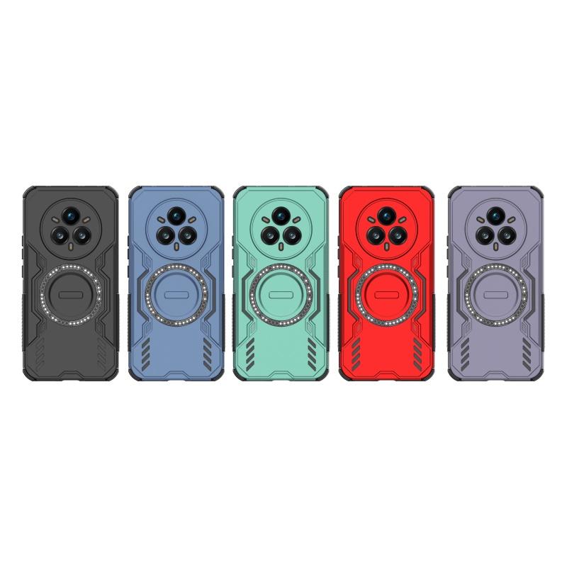 Чехол-накладка для Realme 14 Pro Plus OPPO Realme 14 Pro Plus Capas Кольцевой Магнитный Magsafe Беспроводная Зарядка Чехол Realme 14 Pro Plus