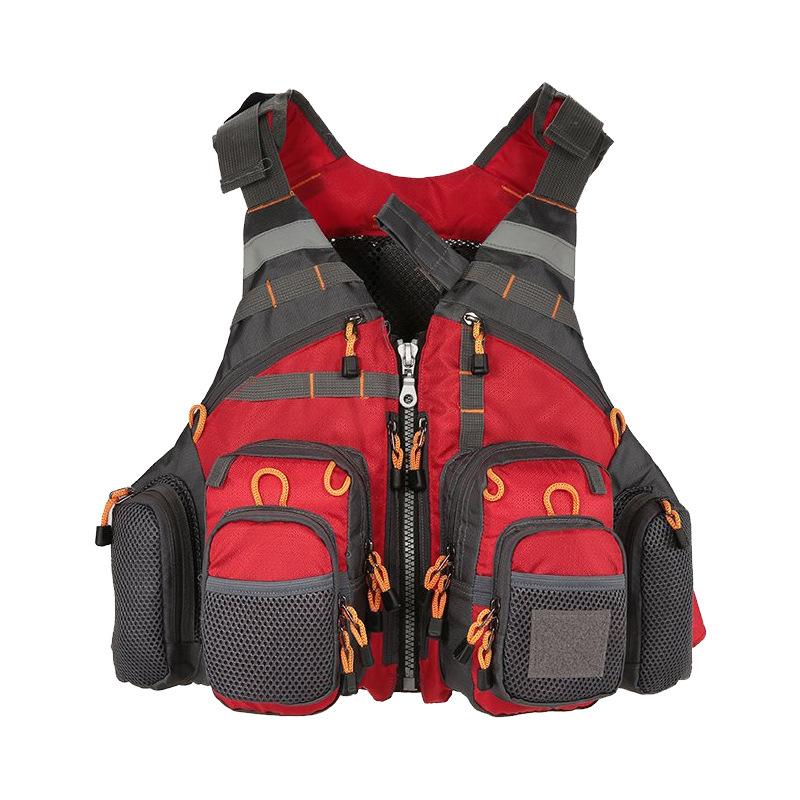 9 Colors Breathable Fishing Vest with Float Outdoor Water Sports Adjustable Fly Fishing Swim Jacket Fishing Tackle