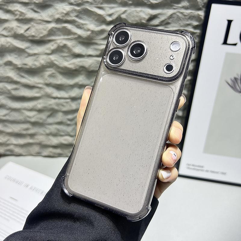 Противоударный прозрачный чехол со блестками для iPhone 17 Pro Max Air 16E 16 E 15 Plus 14 Pro 13 12 11 17Pro Женские чехлы для телефонов Аксессуары