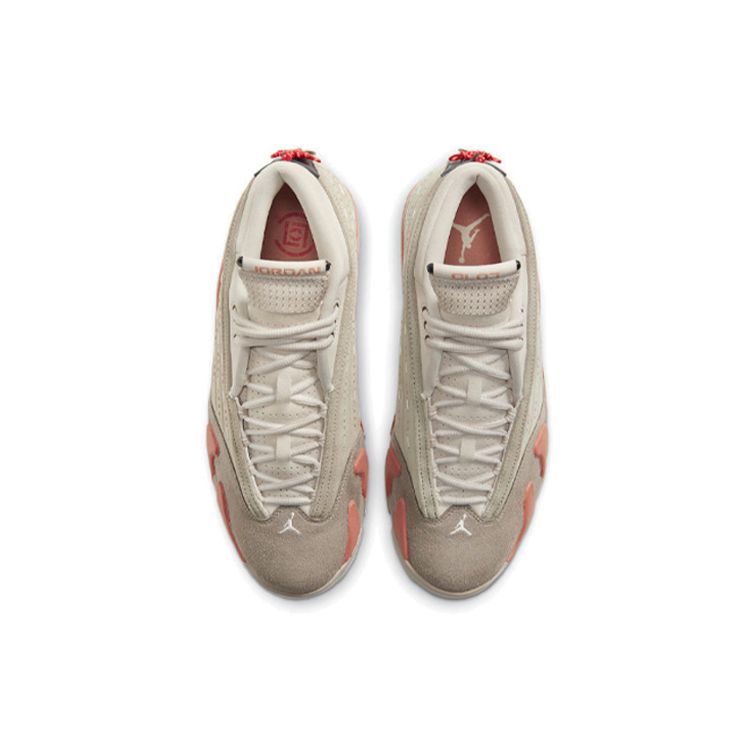 Кроссовки унисекс CLOT x Air Jordan 14 Retro Low Terracotta Tan Sepia-Stone Terra-Blush DC9857-200