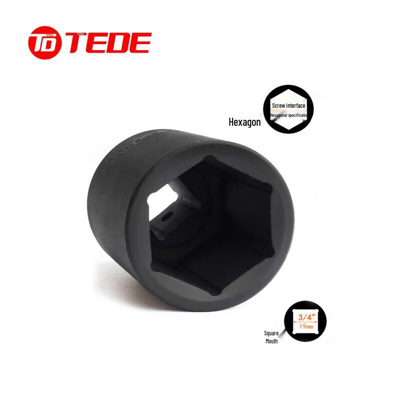 TEDE YD-4486 Набор шестигранных головок 3/4 дюйма, усиленный, с китайской вилкой (адаптер в комплекте)