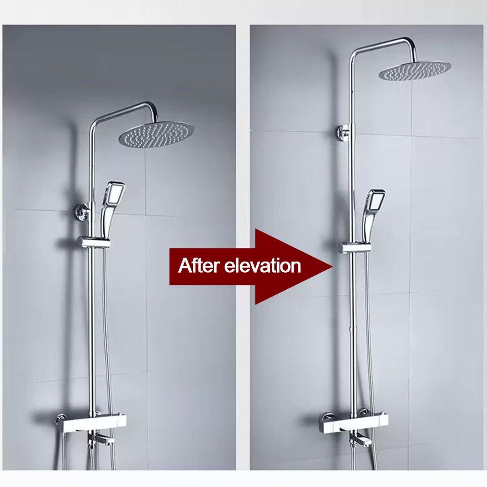 Stainless Steel Shower Extension Rod Round Shower Extender New Bathroom Accessories
