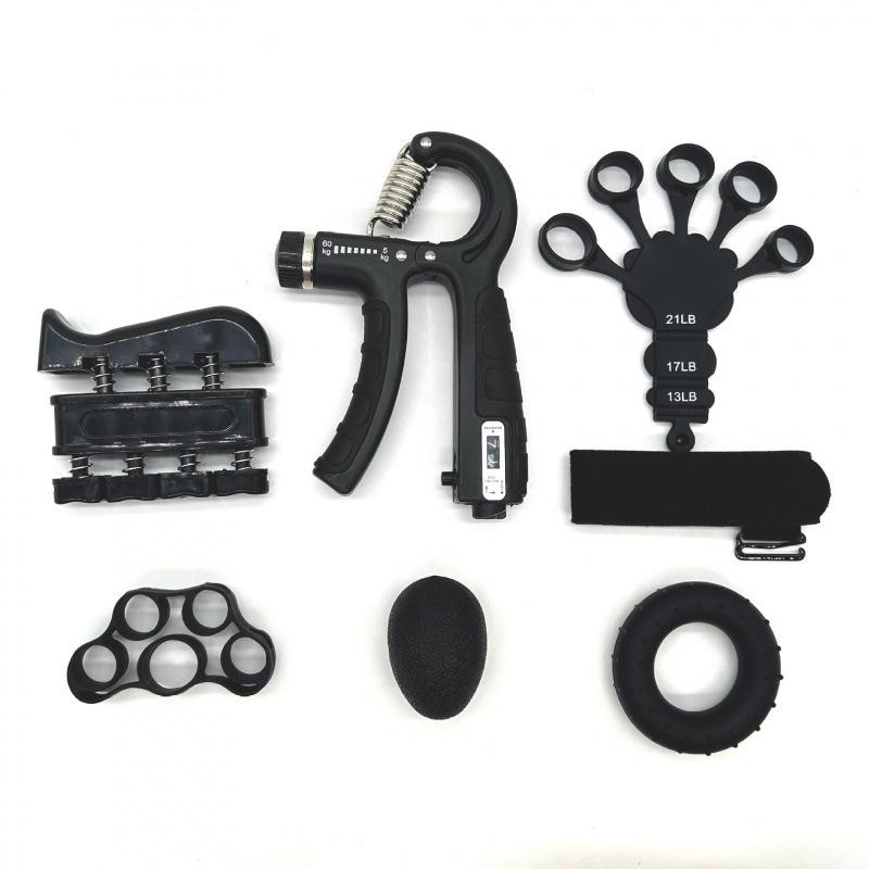Cross-Border Bestselling Grip Strengthener Set: 7-Piece Hand Trainer with Grip Ring & Counter