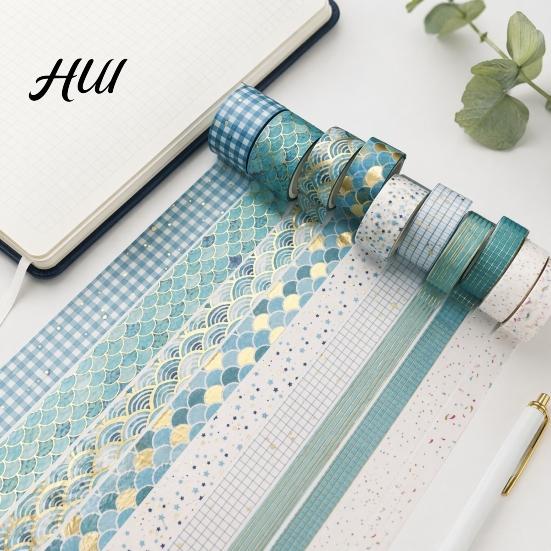 Creative Masking Tape 10 Rolls Metallic Foil Washi Tape, Decorative Tapes for Junk Journal Supplies, Arts, DIY Crafts, Planners, Scrapbook,