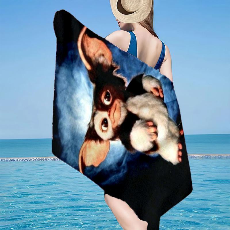 Mysterious Little Monster Beach Towel, Super Soft Microfiber, Gift for Her/Him, Birthday, for Pool, Beach, Travel, Home Decor Fan gifts