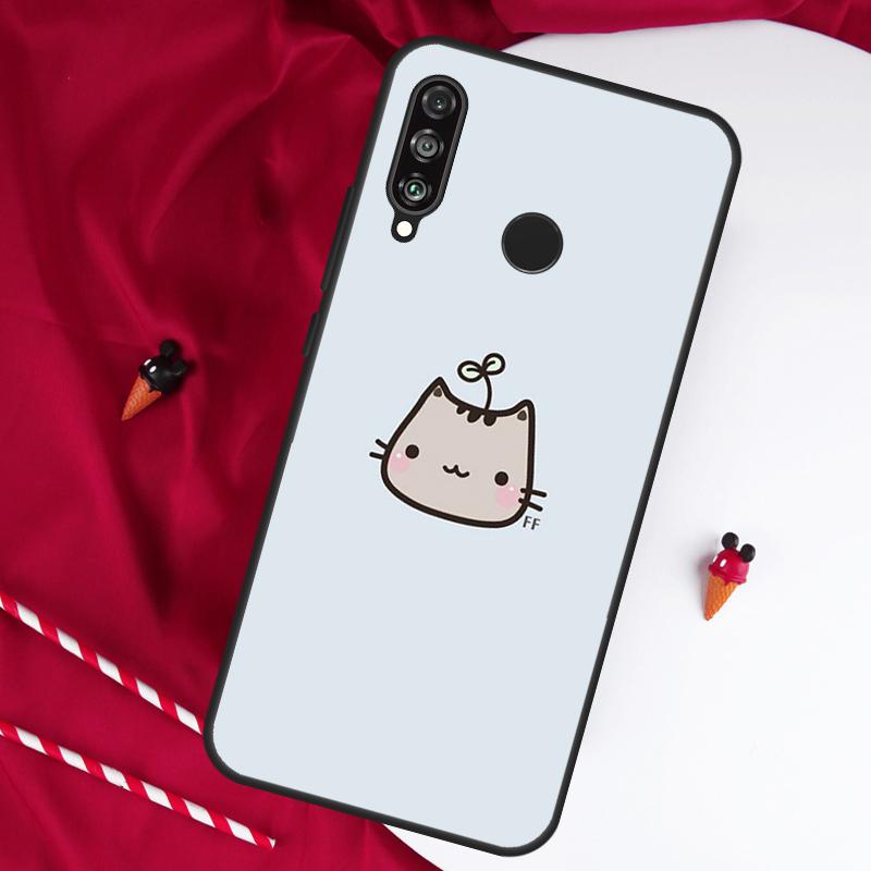 Милый Кавайный Кот Для Huawei Nova 5T 12s 12i 11i Y90 Y70 Y60 Y61 Y91 Y72 9 10 SE P20 P40 Lite P60 P30 Pro Чехол