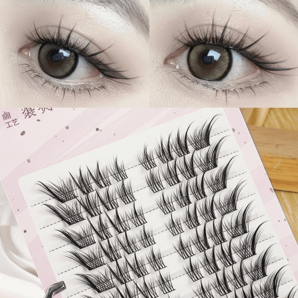 New Chinese style False Eyelashes Full Strip Fake Eyelash 3D Faux Mink Lash Eye Lash Extension