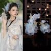 Tassel Silk Flower Hairpin Pearl Hanfu Headwear Retro Ancient Hair Clip  Women