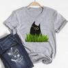 Cat Pet Clothing Casual Lovely Sweet Style Trend Short Sleeve Women Print Lady Female Graphic T-shirt Tee Top Fashion T Shirt