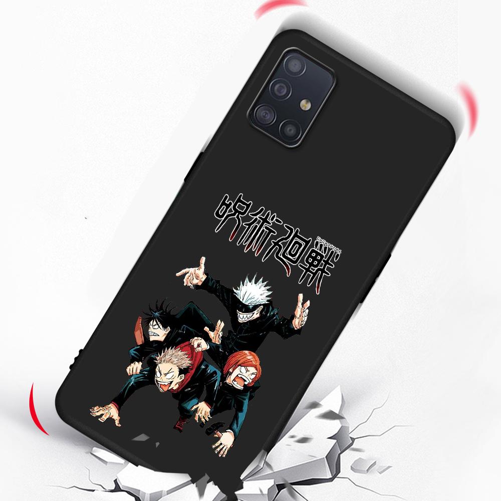 Крутой чехол для телефона с изображением аниме дзюдзюцу кайсен для Samsung Galaxy A12 A52 A51 A32 A21s A71 A02s A22 A31 A72 A41 A02 A42, черный чехол из ТПУ