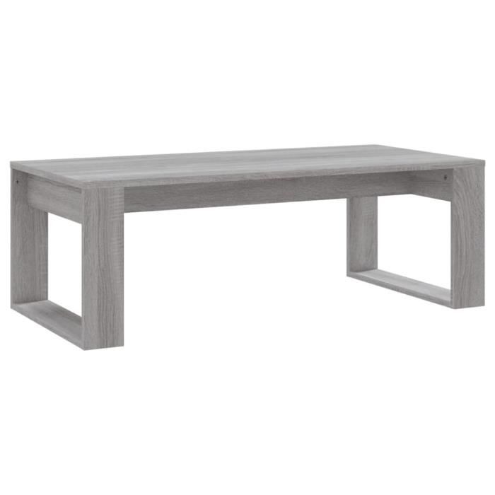 VidaXL Coffee Table Sonoma Grey 102x50x35 Cm Engineered Wood 823364