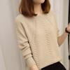 Классические однотонные осенне-зимние свитера женские, высококачественные, с длинным рукавом, свободные, корейские, на все случаи жизни, вязаные, базовый топ-рубашка