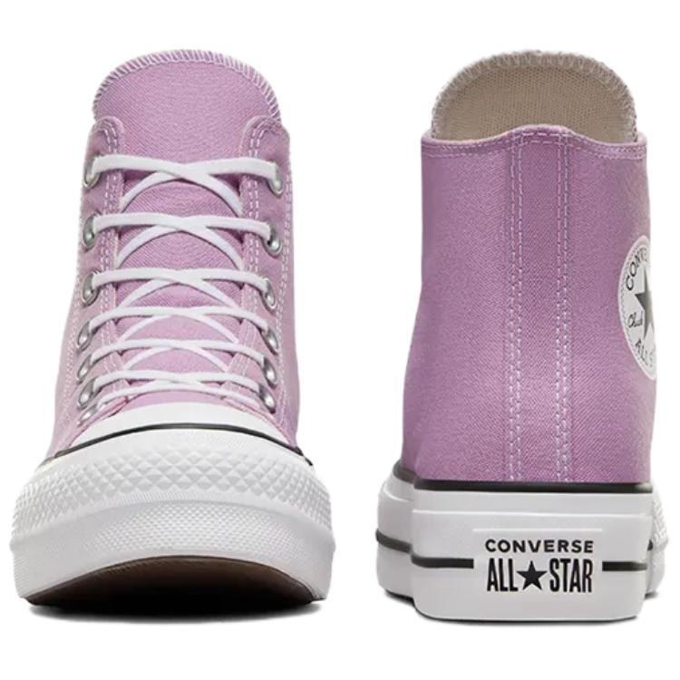 Converse Удобные высокие парусиновые кеды All Star Lift для женщин фиолетового цвета