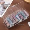 Acrylic Contact Lens Organizer with 7 Separate Compartments Dustproof Lid for Safe Storage Carry