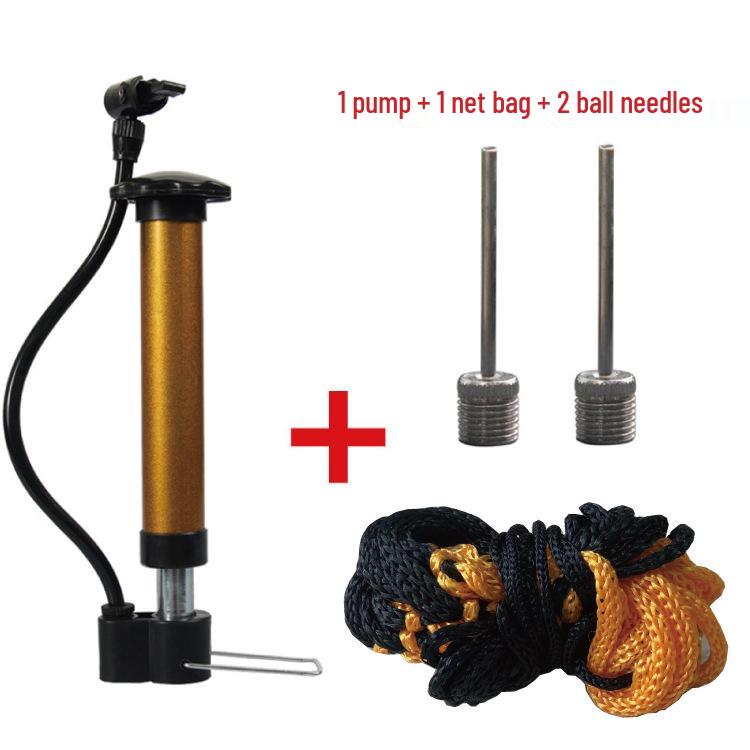 High-Pressure Portable Ball Pump Kit with Needles and Mesh Bag
