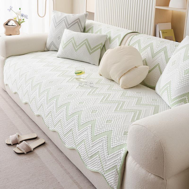 Summer Cool Ice Silk Sofa Cushion Non-Slip Summer Seat Cushion New Special-Shaped Mat Sofa Cover Cushion Summer