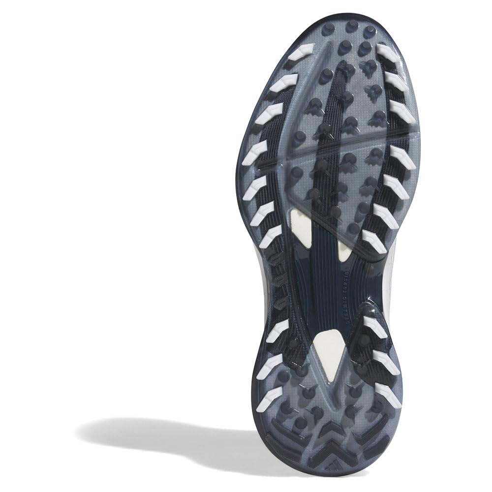 Гольф обувь Adizero ZEDGE 25 Обувь Металлик см 2E [Adidas Golf] Мужская Белый/Темно-синий/Ноль 27.0