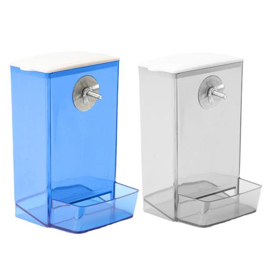 Кормушка для птиц с пылезащитной крышкой, автоматическое прозрачное крепление с защитой от проливания, волнистый попугайчик Cockatiel Conure, диспенсер для еды, товары для домашних животных