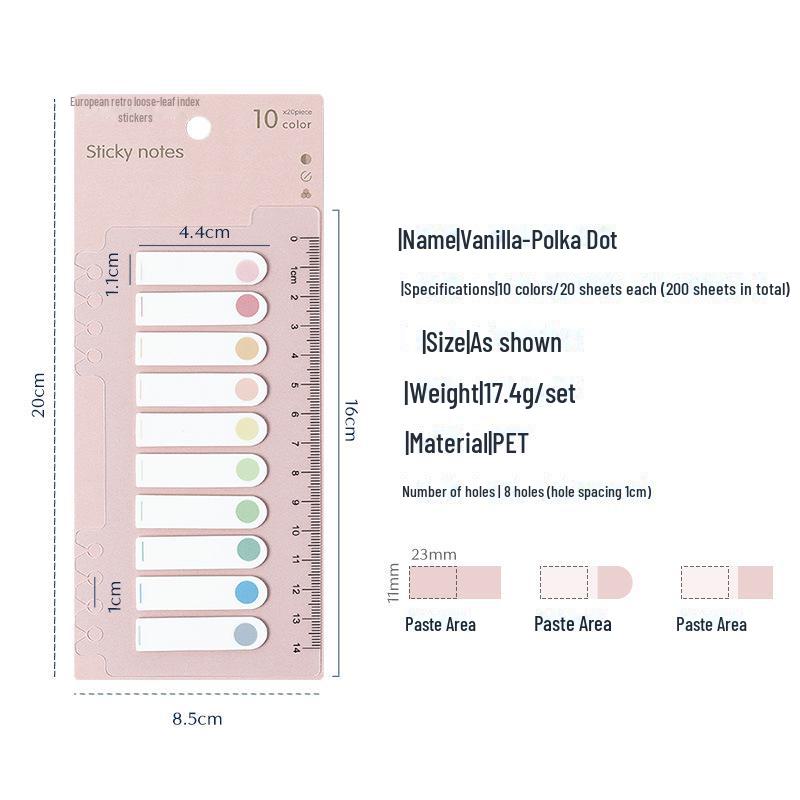 Morandi Color Sticky Note - Маленькие наклейки-индексы для записи свежей классификации