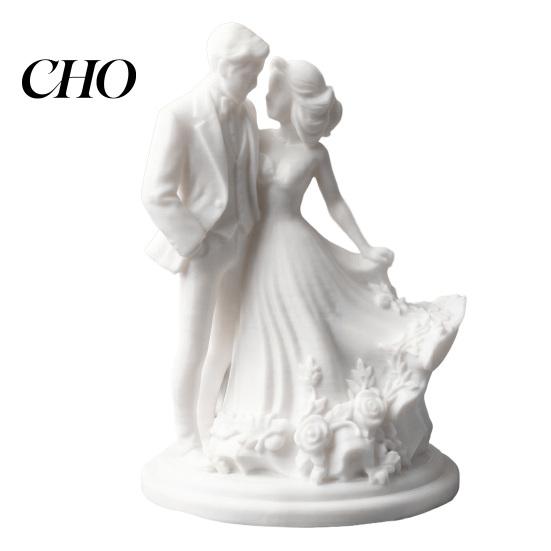 Heartfelt Wedding Gift Romantic Couple Figurine 3D Printed Lover Statue with Bridegroom Suit And Unique Keepsake Bride Dress Anniversary Valentine's
