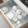 Adjustable Drawer Divider Clear Drawer Organizer Expandable Drawer Separator for Clothes Baby Utensils Cutlery Bedroom Kitchen Drawer Organization