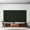 VidaXL Wall Panels 12 Pcs Dark Green 30x30 Cm Velvet 1.08 M² 343809