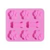 Candy Cookies Puppy Dog Paw Ice Cube Tray Cake Making Chocolate Baking Mould Silicone Molds