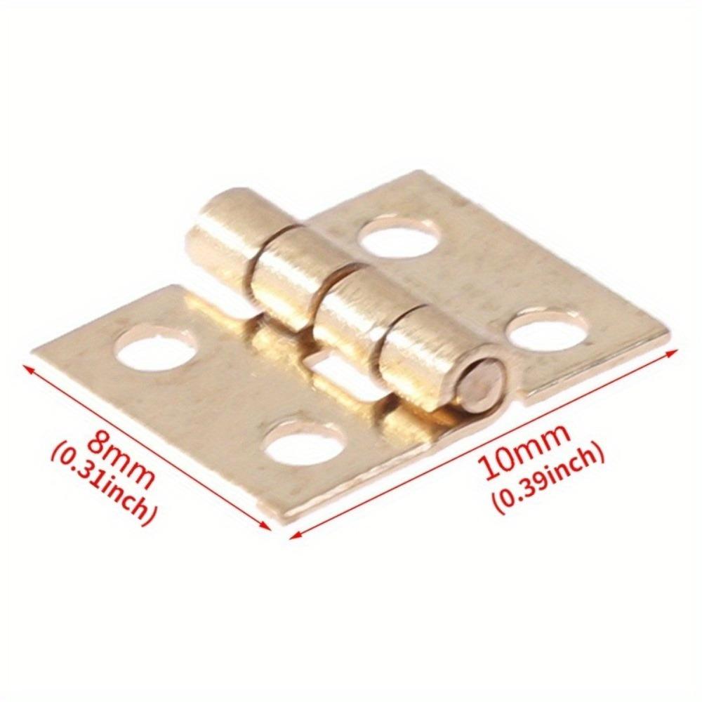 50 шт. крошечные металлические петли для дома 1/12, миниатюрная фурнитура для корпусной мебели для шкафов 10 х 8 мм, домашняя фурнитура
