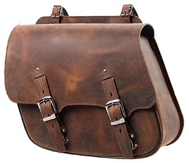 DEGNER Leather Saddle Maintains a Flattering Silhouette SB-60IN Bag, Brown,