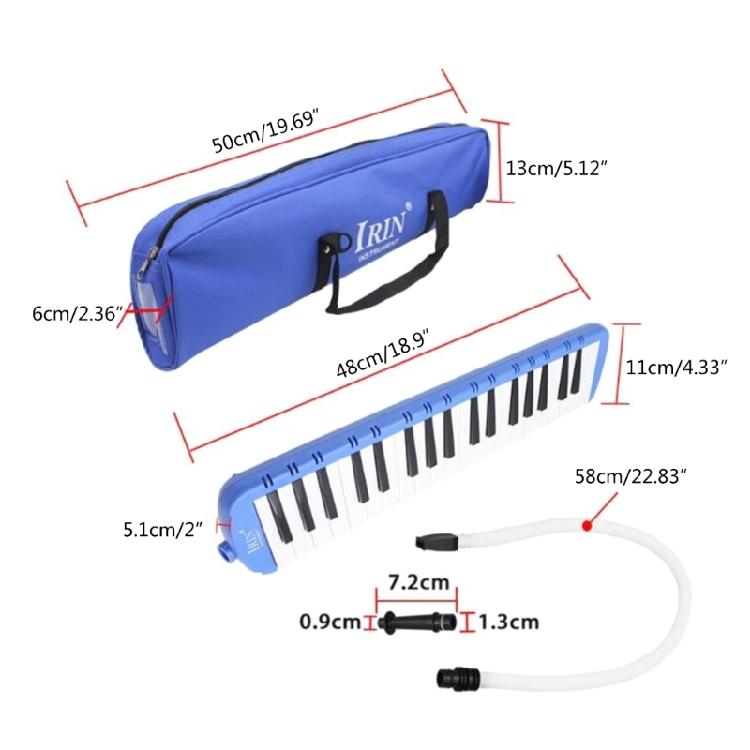 37 Key Harmonica Melodica Air Piano Keyboard with Portable Carrying Bag
