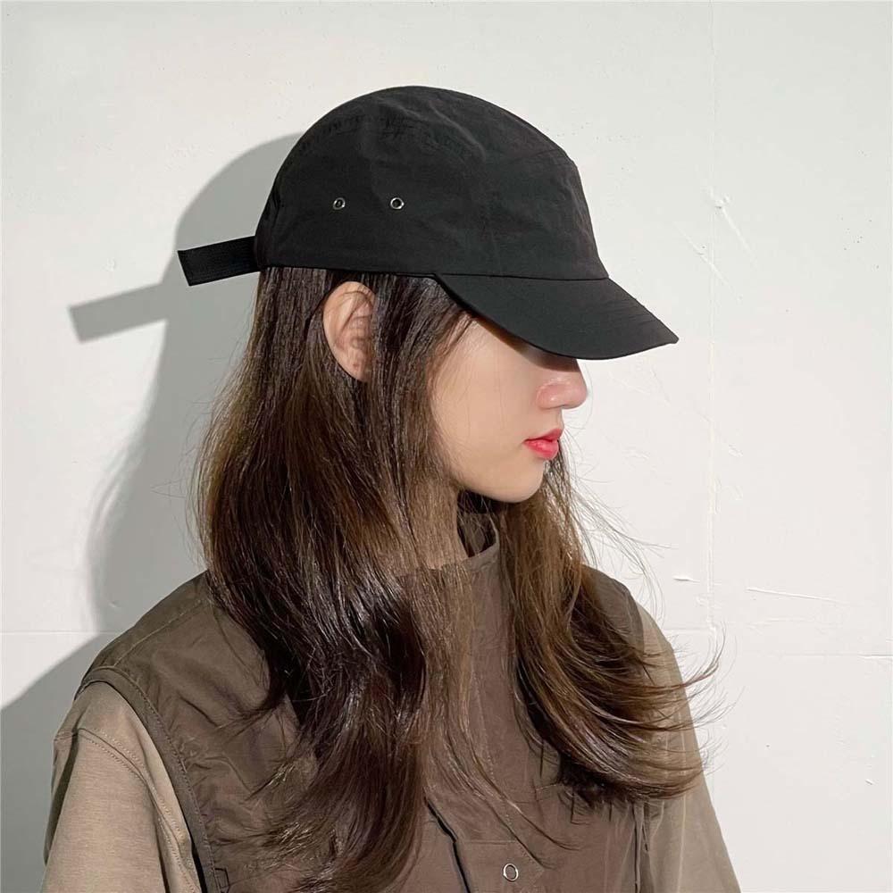 Breathable Quick-drying Baseball Hat Cotton Unisex Sunscreen Hat Solid Color Peaked Cap  Couple