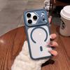 Совместим с iPhone 17 Pro Max: Прозрачный магнитный чехол Ya Dun из акрила с кольцом B для защиты линзы.