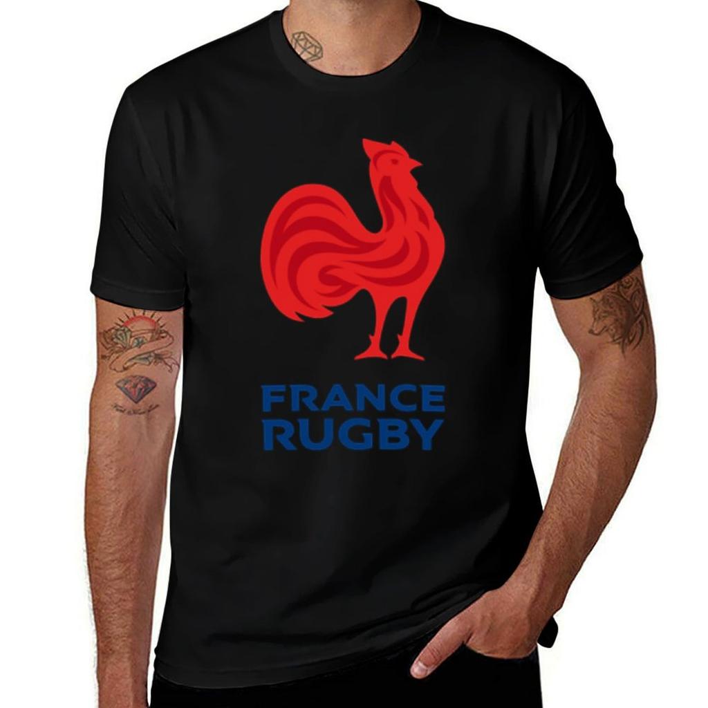 Rugby France Team Logo Tshirt Daily Wear Print Tshirt