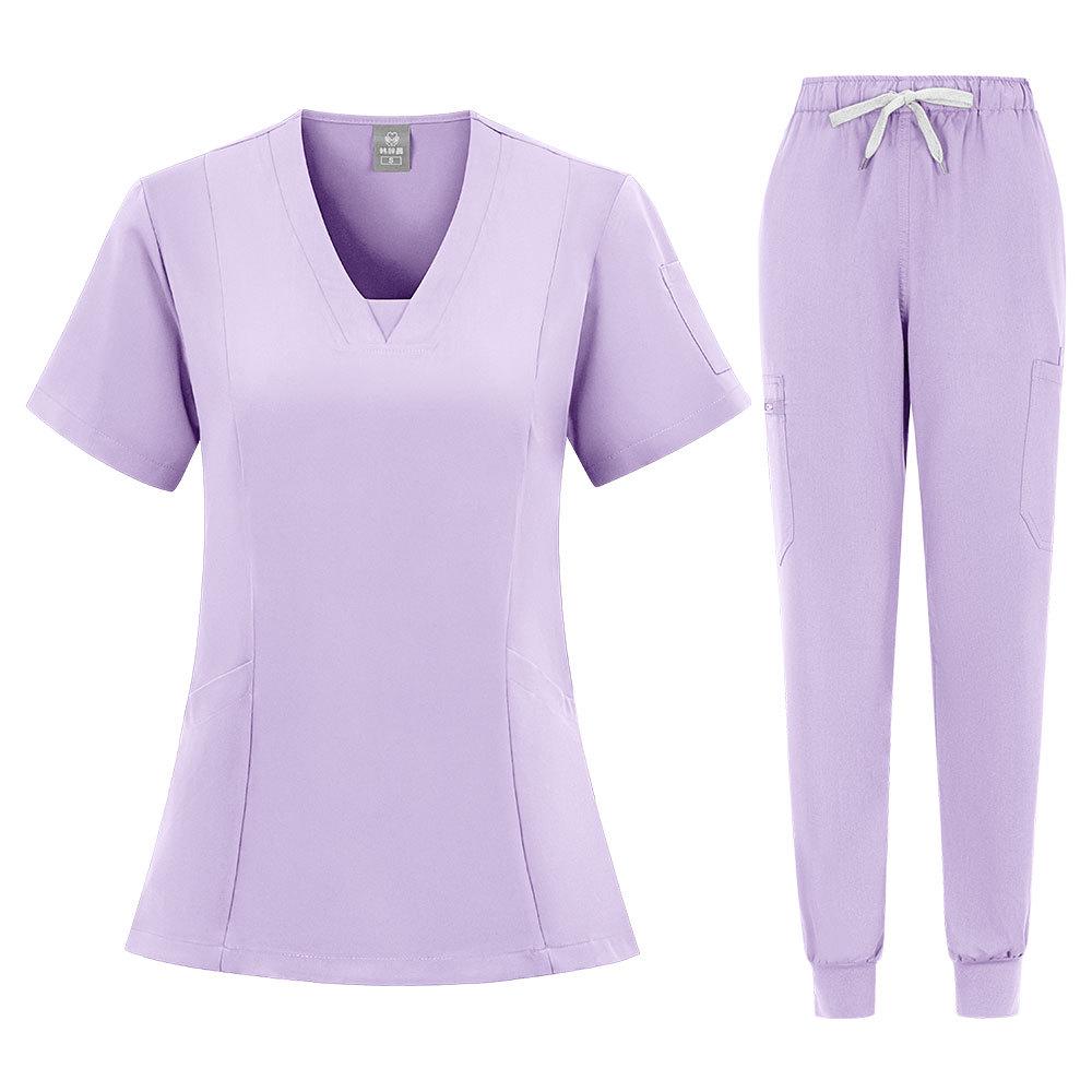 Unisex Quick-Dry Dental Scrub Suit - Nurse/Beautician Uniform Set