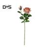 Искусственная роза со стеблем 2 головки Не увядает без полива Реквизит для свадебных фото Реалистичные многоразовые ветки искусственных цветов Товары для украшения дома