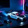 Zinc Zinc Alloy Body Hypercar Alarm Clock LED Display Car Model Clock Supercar Alarm Clock  Home Decor