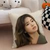 actor cute JJung So Min Cushion Cover Throw Pillow Cover Hidden Button Durable Polyester Chair Cushion