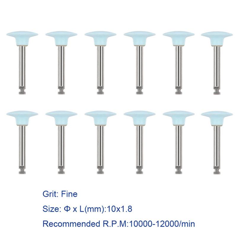 Dental Silicone Polisher 12Pcs/Pack For Contra Angle Handpiece Porcelain Polishing Composite Teeth Polish Dentistry Tool