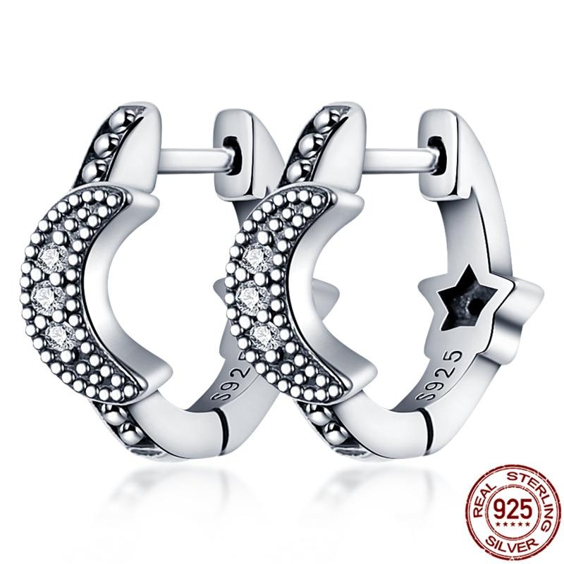 100 %Real 925 Sterling Silver 11 Style Classics Heart Zircon Earrings Are Suitable As Birthday Gifts For Girls Fashion Jewelry