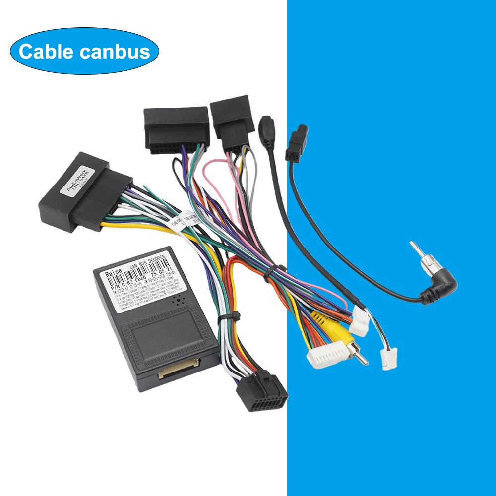 For FORD Transit Tourneo 2017 Car Android Radio Frame Fascia Stereo Panel Harness Wire Canbus Box Dashboard Mount Kit