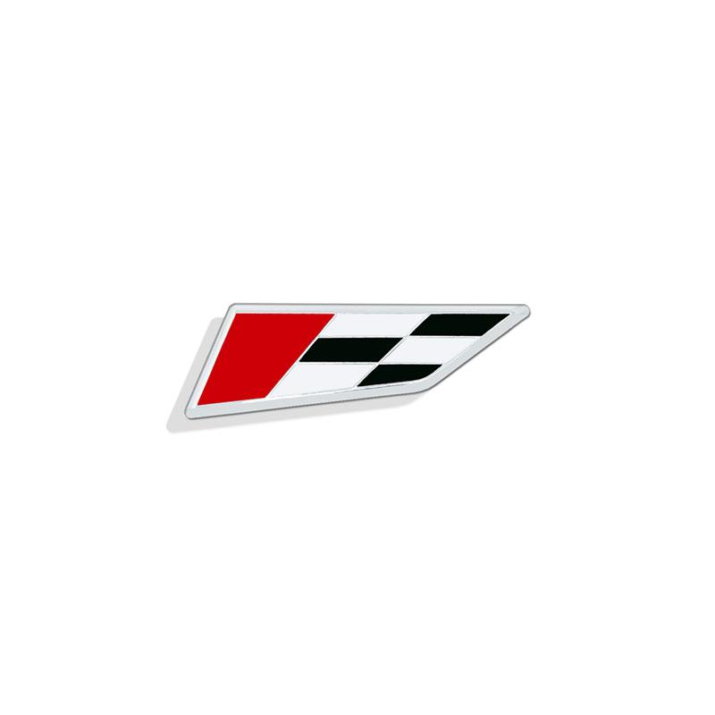 3D Metal Car Styling Race Flag R Logo Car Rear Nameplate Trunk Body Emblem Sticker For Cupra 300 Leon Tipo Altea Ibiza Fiat 500 V4
