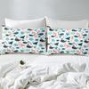 Cartoon Marine Animal Pattern Bed Hat Four-Piece Bedding Set Bedroom Dormitory Bedding Decoration
