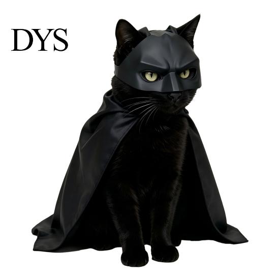 Удобный Хэллоуинский Костюм для Питомца, Черная Летучая Мышь, Маска и Накидка для Кошки, Забавные Наряды с Крыльями и Накидкой, Милый Аксессуар для Костюма Щенка, Для Косплея,