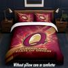 Queensland Maroons Design Bed Bedding Set 1 Duvet Cover + 2 Pillowcases Soft Breathable Household Bed Linens