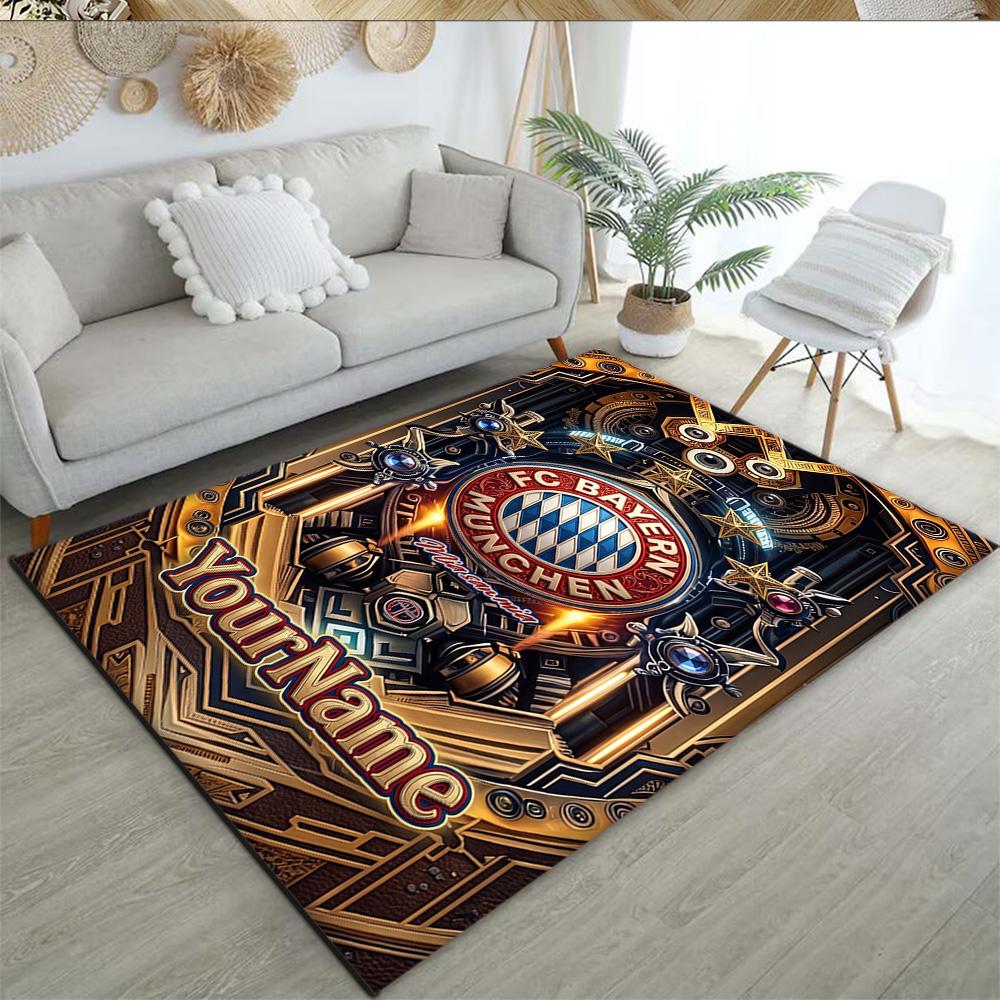 Fc Bayern München 82 Personalized Name Floor Rug Office Rug Perfect for Bedrooms Outdoor Dormitory Entryway Anti-slip Rug Office home decor