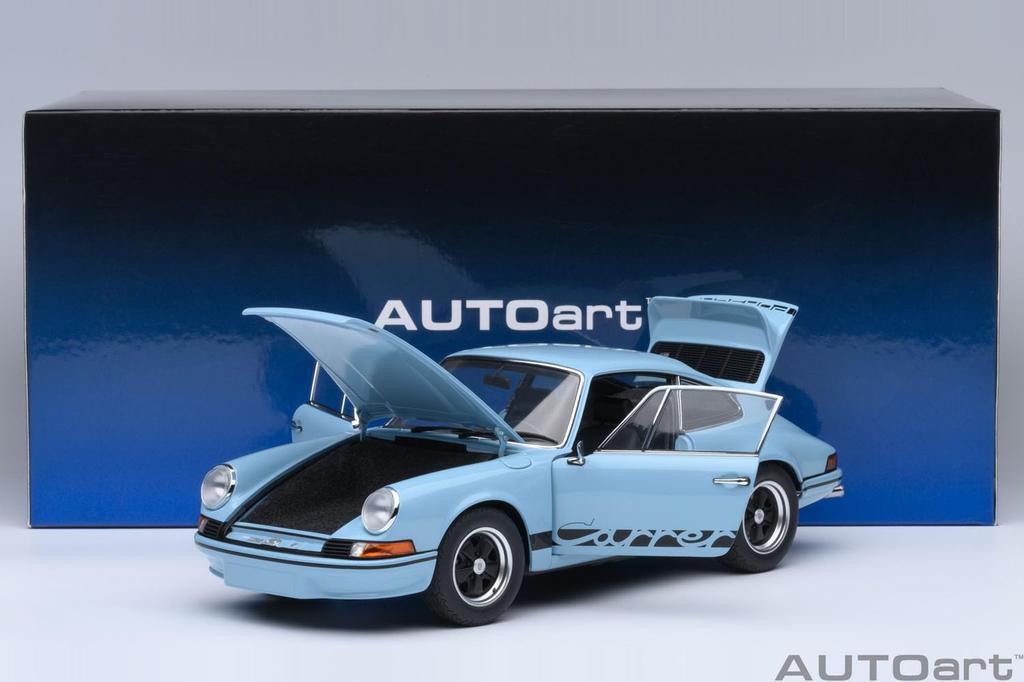 AUTOart Porsche 911 Carrera RS Готовая модель 78032 1/18 2.7 (Синий Gulf/Черная полоса)