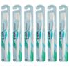 Набор зубных щеток Royal Warrant из 6 серебристых щетинок с антибактериальными сверхтонкими щетинками высокой плотности средней жесткости Kent Refresh Medium TSIL6P GBKENT